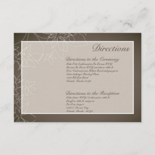 Karten-Herbst-BlumenHerbstlaub der Richtungs-3x5 Begleitkarte
