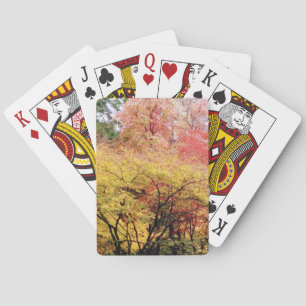 Karten in Herbstfarben spielen Spielkarten