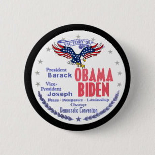 Karten-Knopf Obama Biden Button
