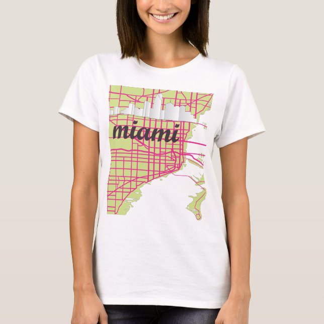 Karten Miami T-Shirt (Vorderseite)