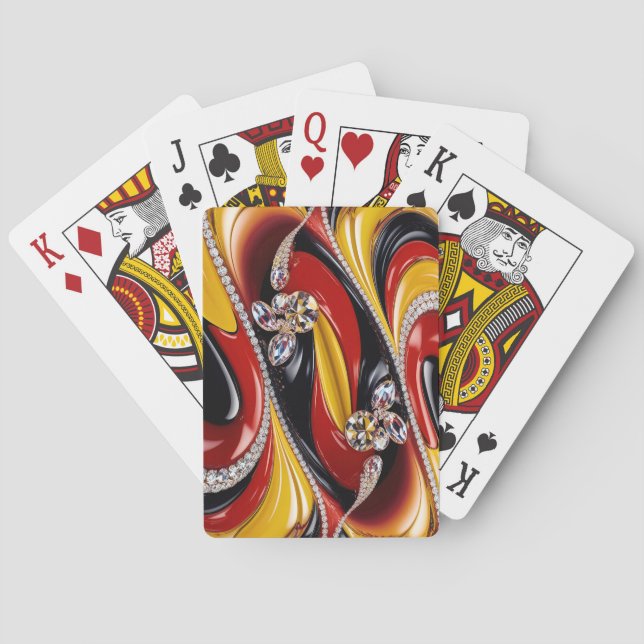 Karten mit belgischen Farben spielen Spielkarten (Rückseite)