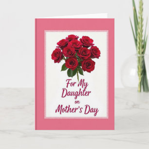 Karten mit Blumenstrauß-Thema "Crimson Roses"