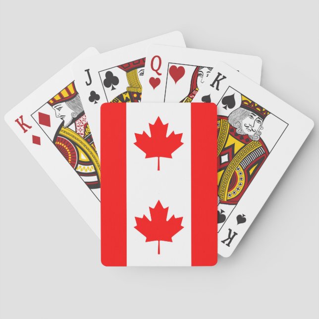 Karten mit der Flagge Kanadas spielen Spielkarten (Rückseite)