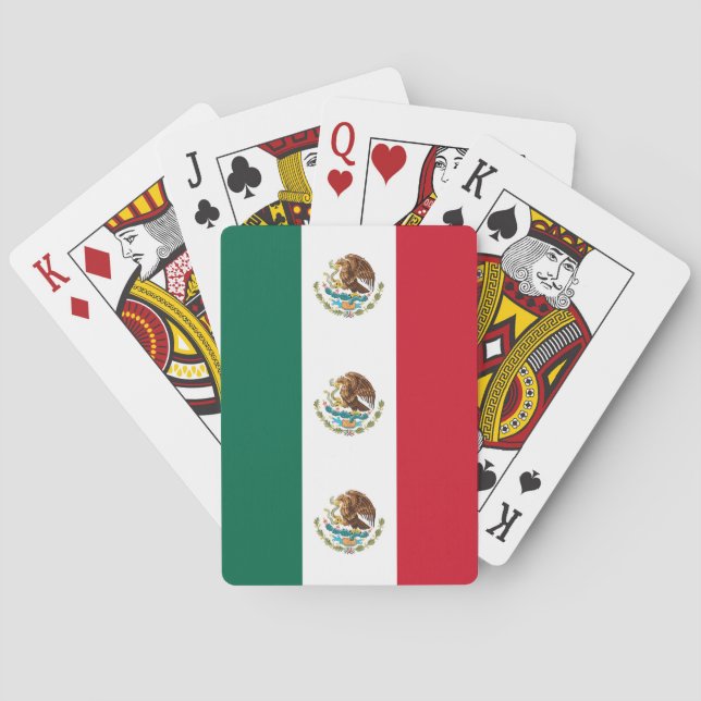Karten mit der Flagge Mexikos spielen Spielkarten (Rückseite)