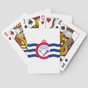 Karten mit der Flagge von Cincinnati, USA Spielkarten