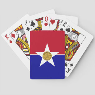 Karten mit der Flagge von Dallas, USA Spielkarten