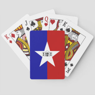 Karten mit der Flagge von San Antonio, USA Spielkarten