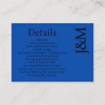 Karten mit Details zur minimalistisches Cobaltblau
