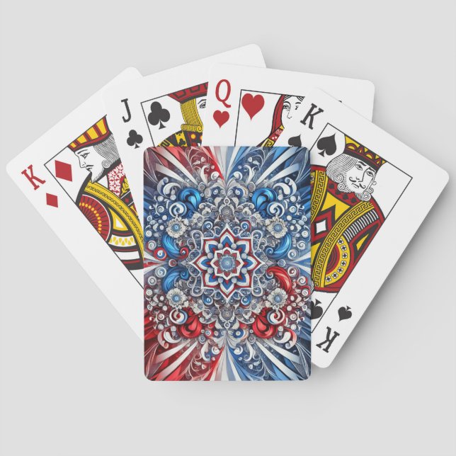 Karten mit französischen Farben spielen Spielkarten (Rückseite)