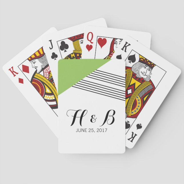 Karten mit geometrischer Form Spielkarten (Rückseite)