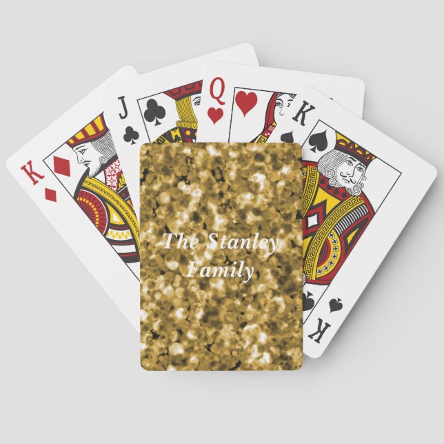 Karten mit Imitate Gold Bubbles spielen Spielkarten (Rückseite)