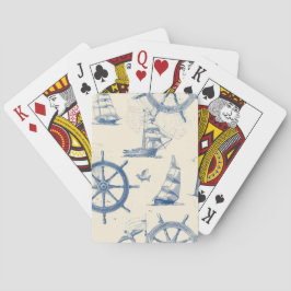 Karten mit Meereselementen Spielkarten