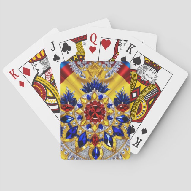 Karten mit rumänischen Farben spielen Spielkarten (Rückseite)