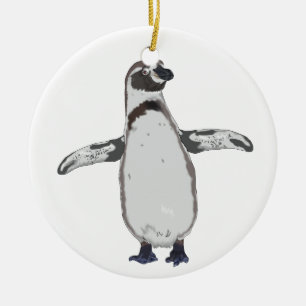Karten-Pinguin Keramikornament