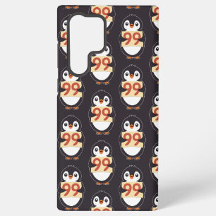 Karten-Pinguin mit der Nummer 99 Samsung Galaxy Hülle