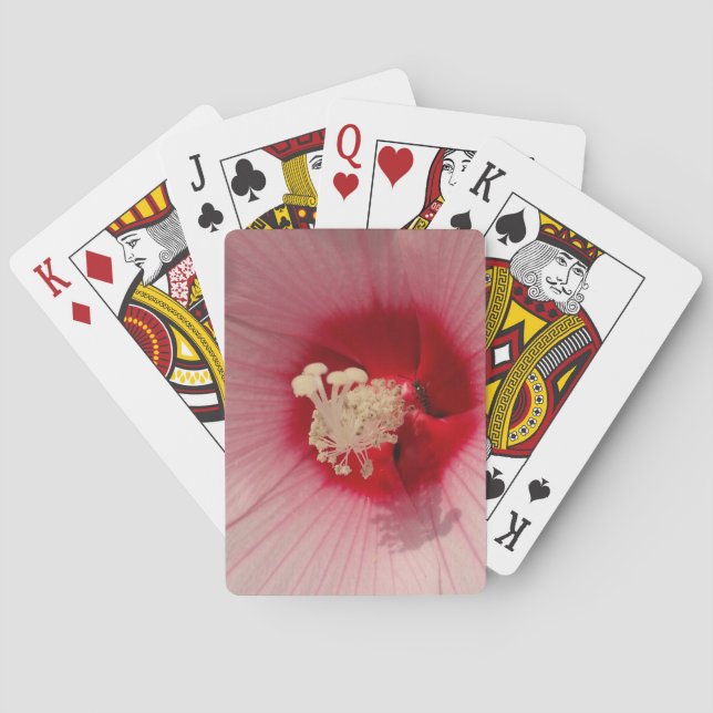 Karten Pink-Blume spielen Spielkarten (Rückseite)