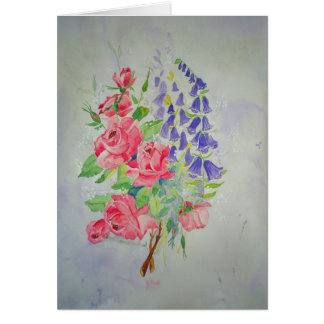 Karten-Rosen und Fingerhut