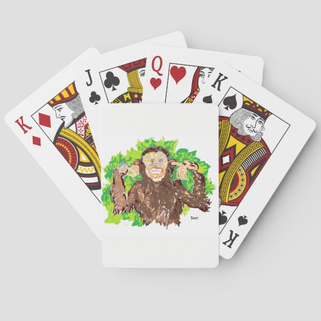 Karten spielen/Affen Spielkarten (Rückseite)