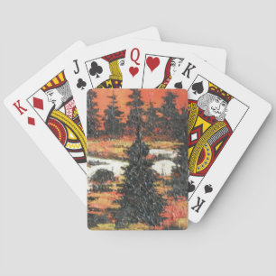 Karten spielen Ann Hayes Malen Baum Delight Spielkarten