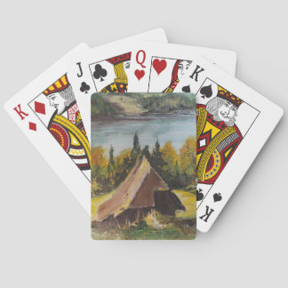 Karten spielen Ann Hayes Zeichnen Chalet auf dem S Spielkarten
