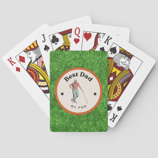 Karten spielen - Bester Vater nach Par Spielkarten (Rückseite)