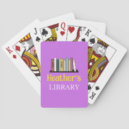 Karten spielen - Bibliothek - Personalisiert - Nam Spielkarten