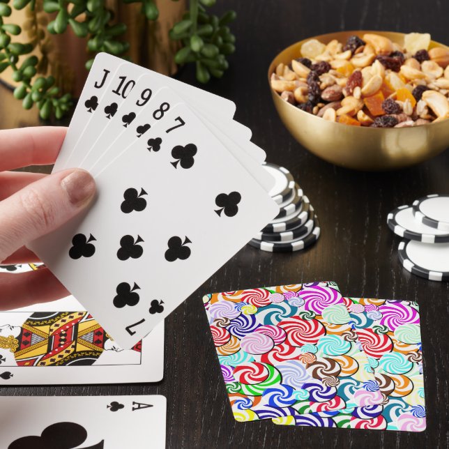 Karten spielen - Bonbons Spielkarten (In Situ)