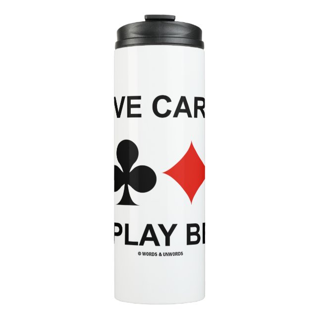 Karten spielen Bridge und Vier-Karten-Anzug Thermosbecher (Vorderseite)
