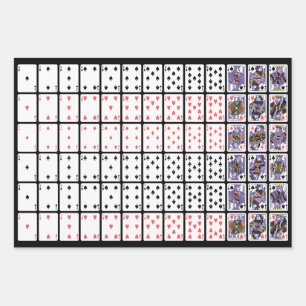 Karten spielen durch König Geschenkpapier Set