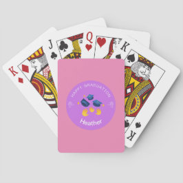 Karten spielen - Happy Abschluss - Name hinzufügen Spielkarten