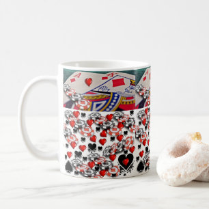 Karten spielen Herz-Tasse Kaffeetasse