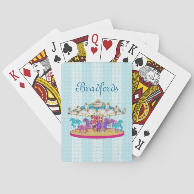 Karten spielen - Karussell - Merry-go-round Spielkarten (Rückseite)