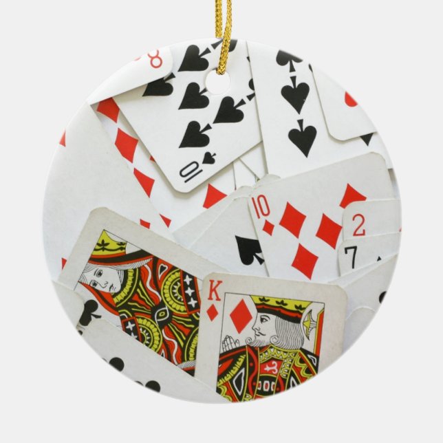 Karten spielen keramikornament (Vorne)