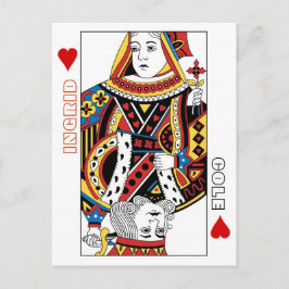 Karten spielen Königin + Herz Save the Date