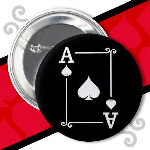 Karten spielen Kostüm Ace Spazio -Karte Button