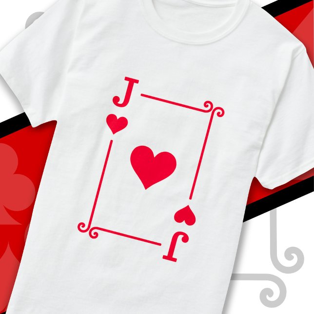 Karten spielen Kostüme Jack Herz-Karte-Jack-Karte T-Shirt (Von Creator hochgeladen)
