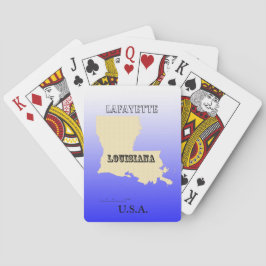 Karten spielen - Louisiana Staat Karte mit der Sta Spielkarten