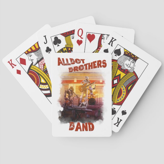 Karten spielen mit Allbot Brothers Band Spielkarten (Rückseite)