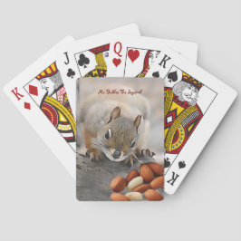 Karten spielen mit Herrn Bickles das Eichhörnchen Spielkarten