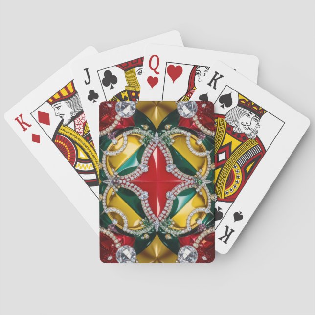 Karten spielen mit Los Angeles Farben Spielkarten (Rückseite)