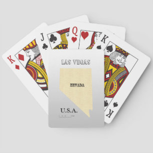 Karten spielen - Nevada Karte mit Ihrer Stadt Spielkarten