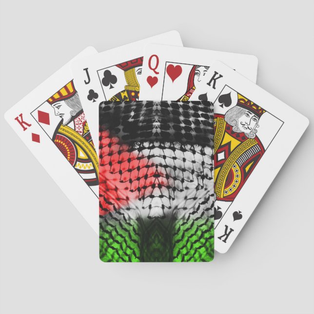Karten spielen (PALESTINE ARABIC SCARF) Spielkarten (Rückseite)