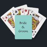 Karten spielen - personalisiert spielkarten<br><div class="desc">Bride und Groom personalisierte Spielkarten. ***Sie können die Hintergrundfarbe sowie die Farbe und den Schriftart des Textes ändern. Die Karten kommen auch in vielen anderen Farben und Stilen.</div>