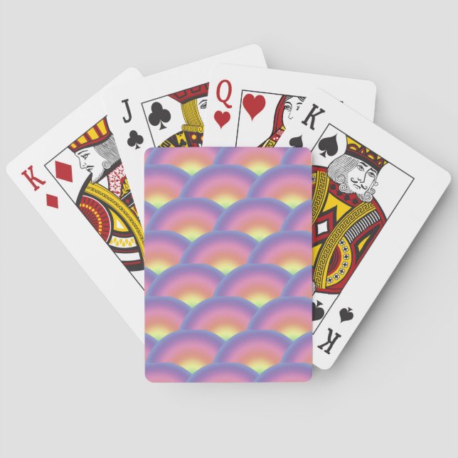 Karten spielen - Regenbogen-Drachenskala Spielkarten (Rückseite)