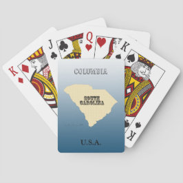 Karten spielen - South Carolina Staat Karte mit St Spielkarten