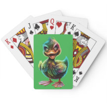 Karten spielen.