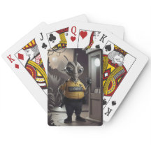Karten spielen.
