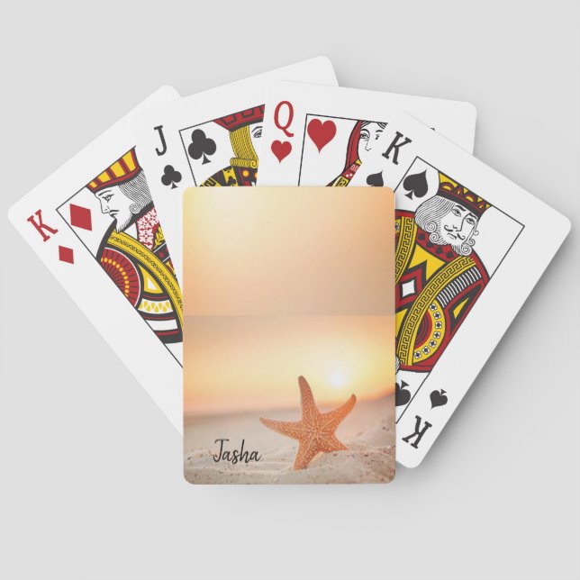 Karten spielen Starfish Beach Spielkarten (Rückseite)