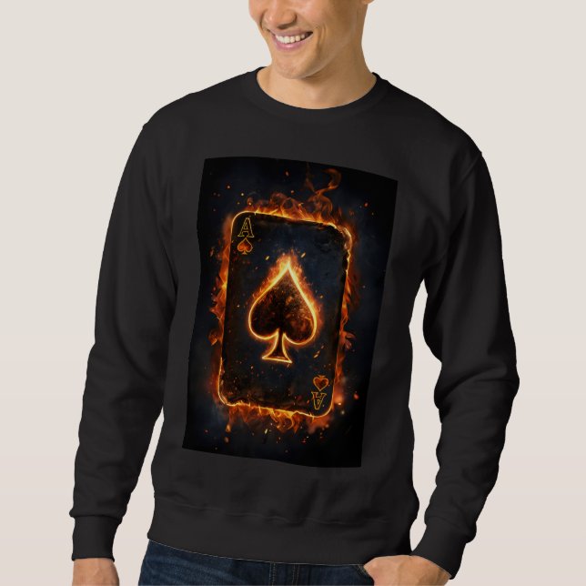 Karten spielen. sweatshirt (Vorderseite)