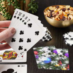 Karten spielen - Weihnachtsglühen und Schnee für I Spielkarten